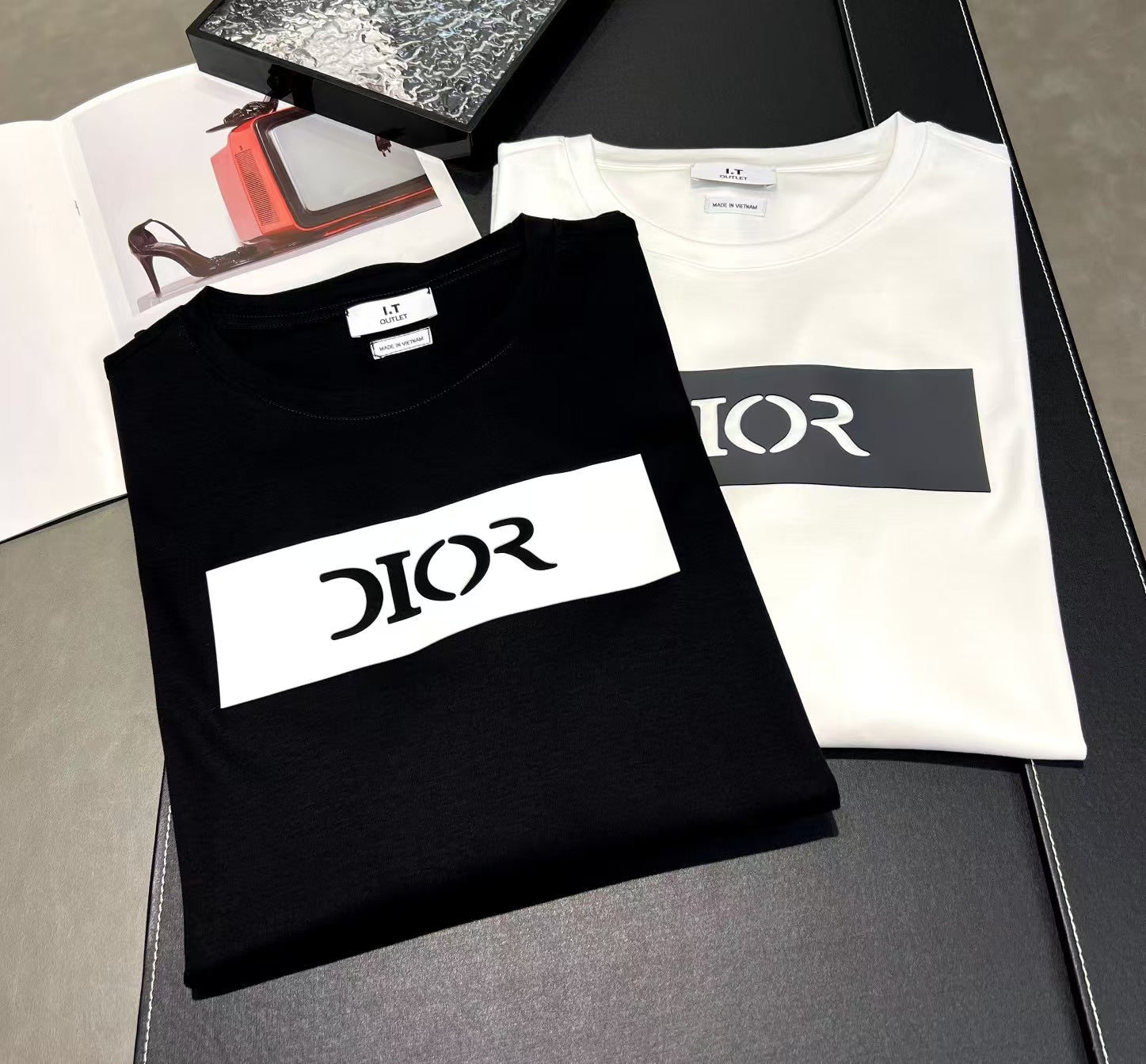 Dam Långärmad Topp Silke-Bomullsmix Med Motivtryck-3