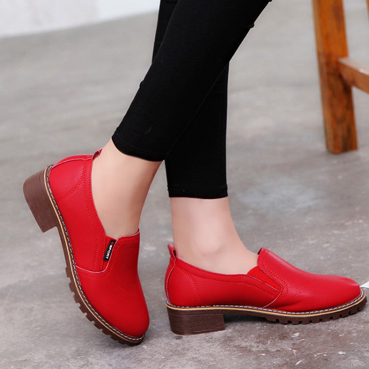 Kvinnors Ankelstövlar Slip-On Läder med Vadderad Innersula 2