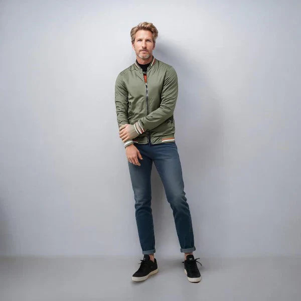 Herrjacka Bomber Urban Stil Polyester Bomull-5