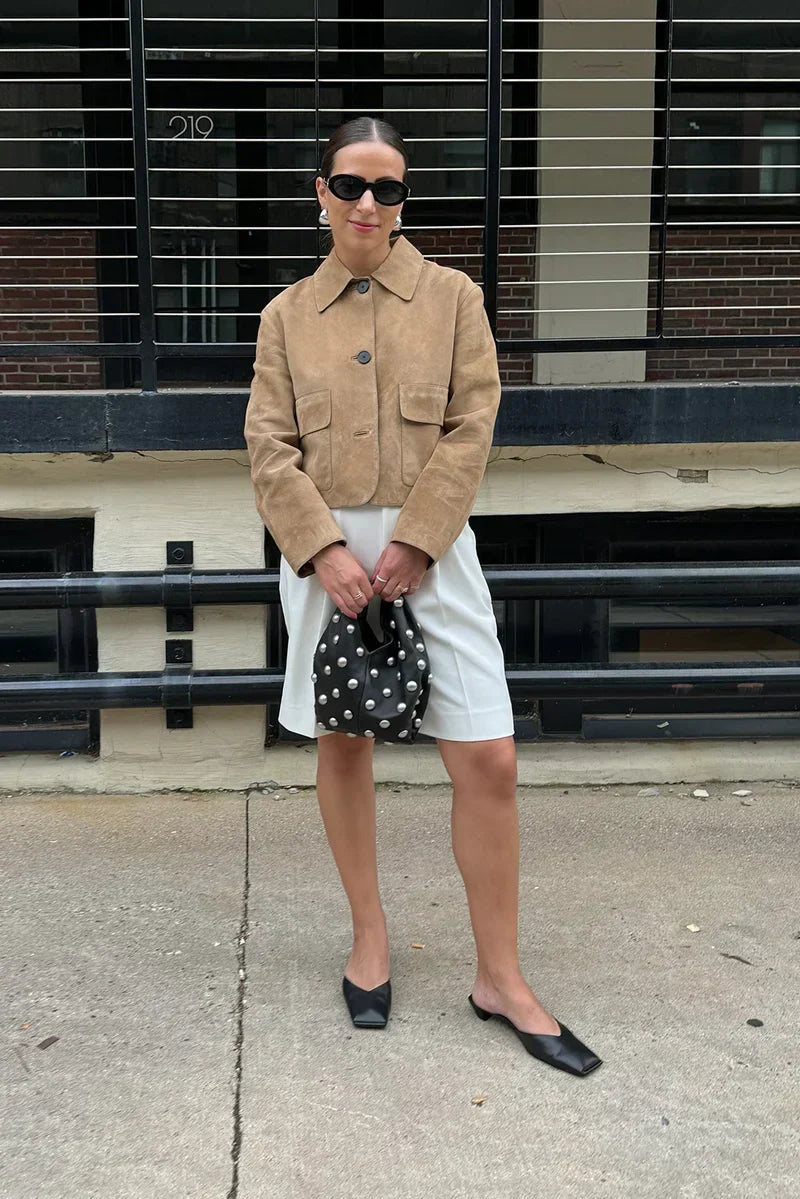 Dam Blus med Krage och Långa Ärmar i Andningsbart Material-3