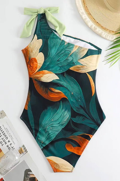 Baddräkt Dam Enaxlad med Kjol Polyester för Strand och Pool-5