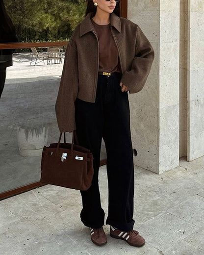 Variant image for Kvinnor Kort Kappa Modern Design Andningsbart Material-1