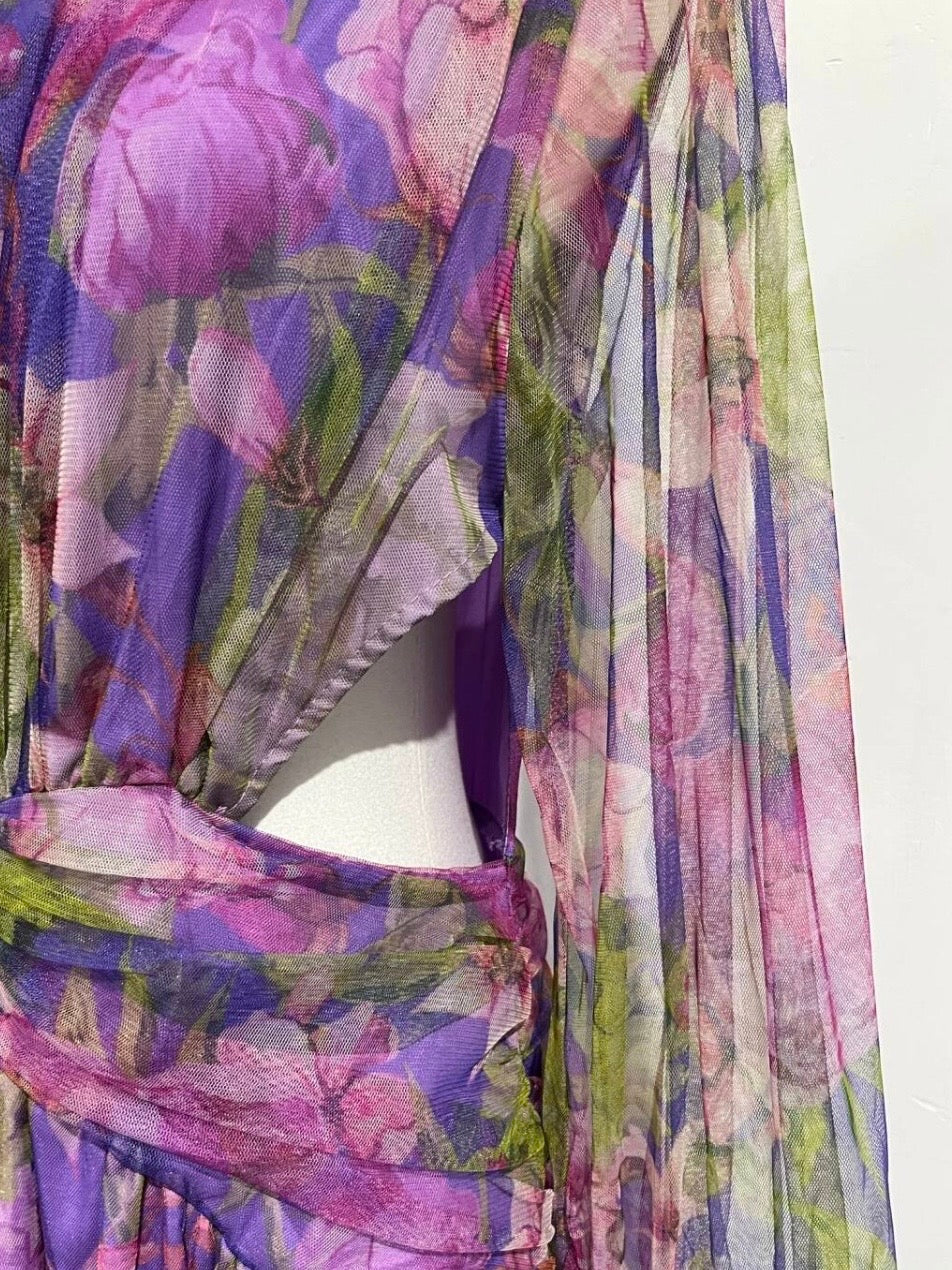 Kvinnors Lång Klänning Elegant Andningsbart Tyg-5