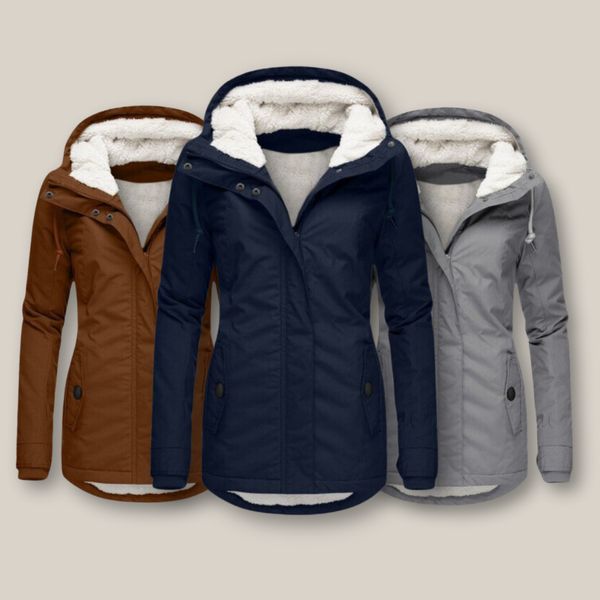 Damjacka Varmfodrad Elegant Design Polyester för Kalla Dagar-2