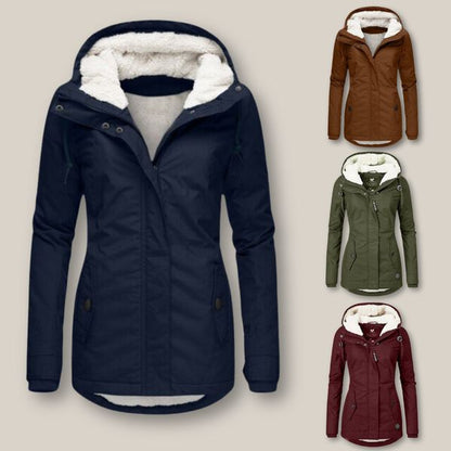 Damjacka Varmfodrad Elegant Design Polyester för Kalla Dagar-3