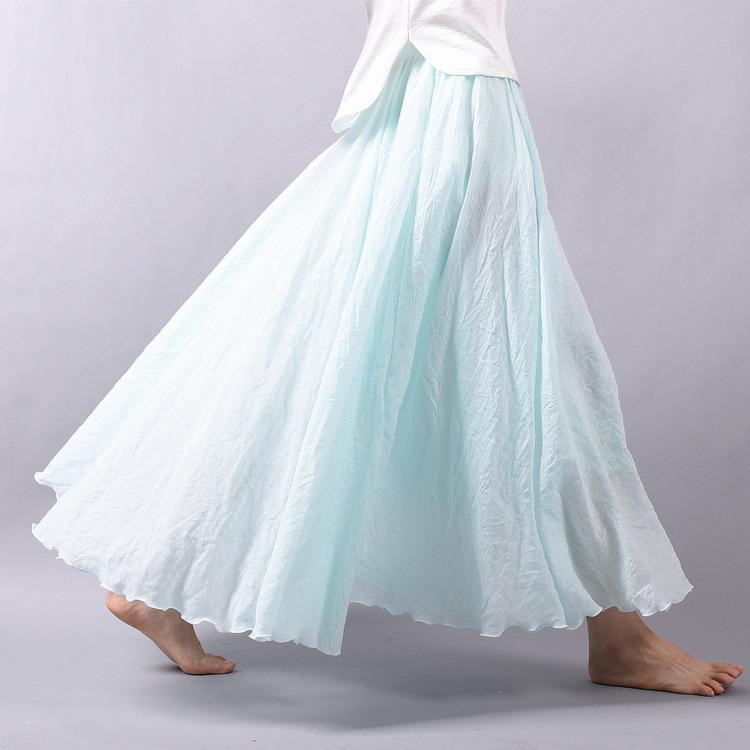Variant image for Dam Maxikjol Boho Hög Midja Luftig Polyester-37
