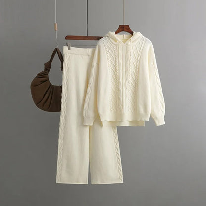 Variant image for Dam Överdimensionerad Dräktuppsättning Stickad Ull-5