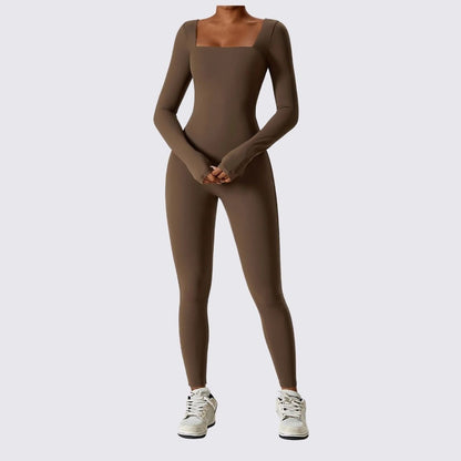 Variant image for Dam Bodysuit Långärmad Fyrkantig Halsringning Stretchmaterial-6