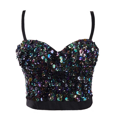 Kvinnors Bustier Topp Mousserande Kort Snitt Elegant Festtop-1