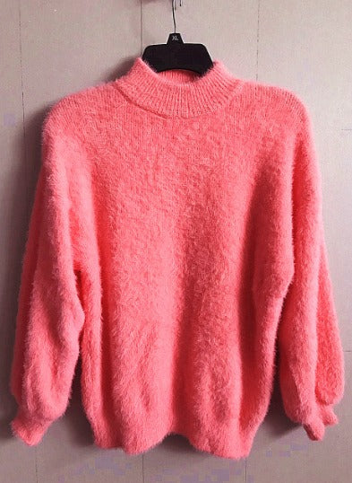 Variant image for Kvinnor Turtleneck Tröja Fluffig Akryl-1