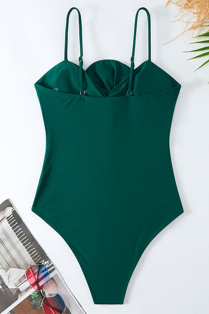 Baddräkt Dam med Bågfront och Mönstrad Wrapkjol i Polyester-2