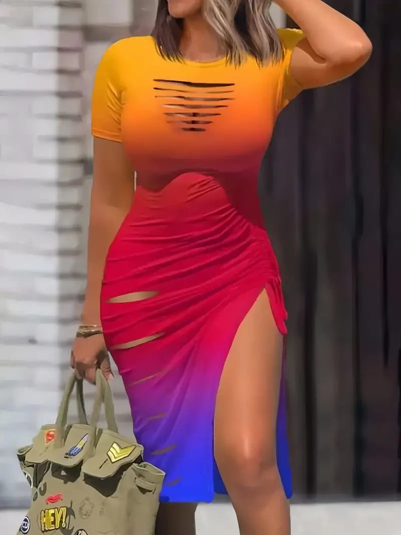 Kvinnors Klänning Mångsidig Andningsbar Polyester-5