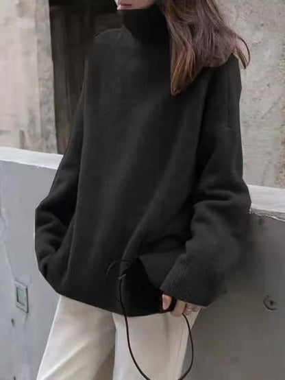 Kvinnors Turtleneck Tröja i 100% Cashmere – Elegant Normal Passform för Vardags och Formella Tillfällen 12