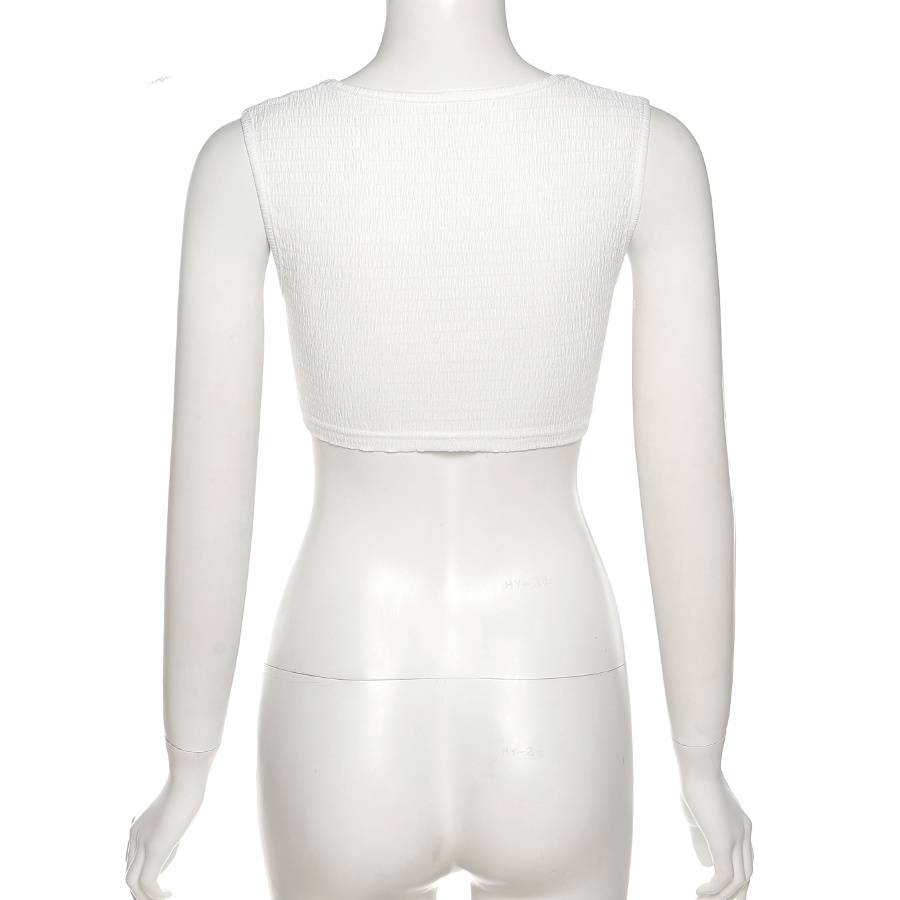 Festtoppar Dam Asymmetrisk Design Polyester Spandex-6