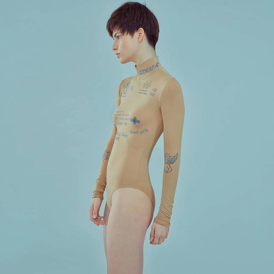 Dam Overall Långärmad Ståkrage Polyester Spandex-4