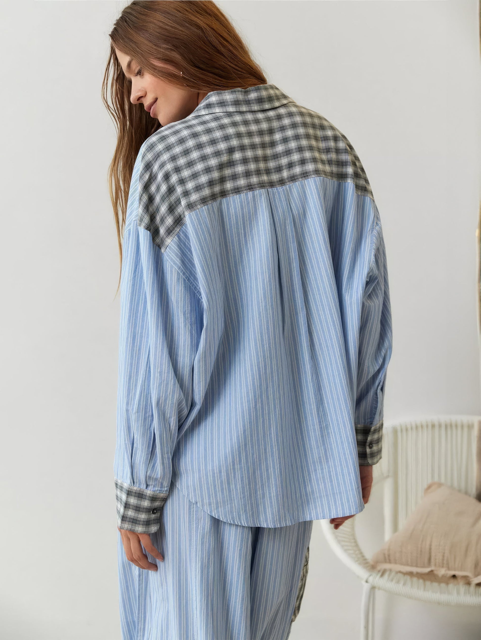 Kvinnors Loungewear Set Avslappnad Topp och Byxor Mjuk Andningsbar Väv-2