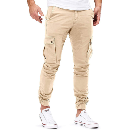 Herr Cargo Jogger Trendig Design Mjuk Tygblandning-2