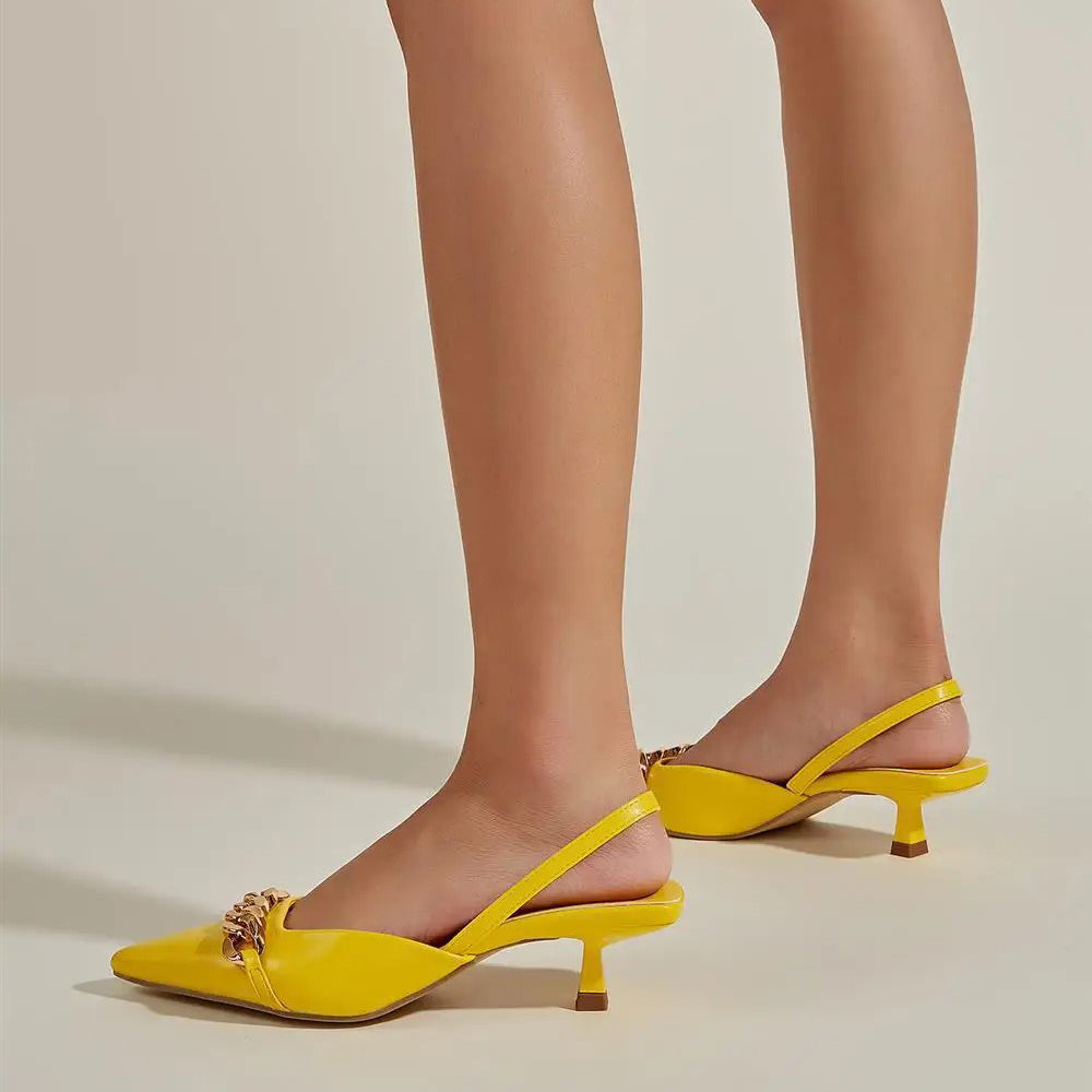 Dam Klackskor Elegant Design Hög Kvalitet Komfortabel Stil-3