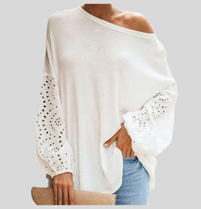 Kvinnors Axelblus Chic Ull-2
