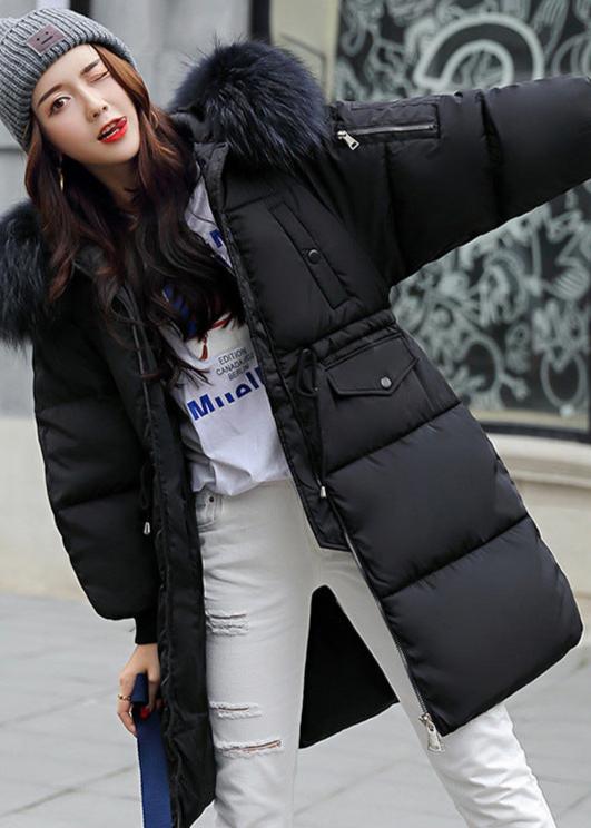 Damjacka med Pälskrage i Bomull för Festliga Tillfällen-4