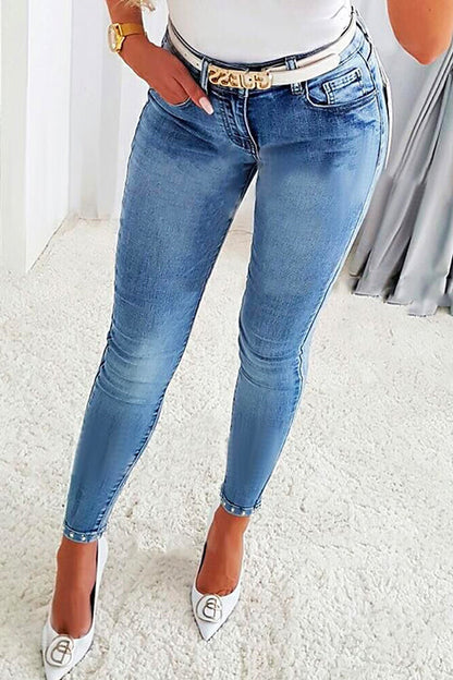 Dam Skinny Jeans Distressed Butterfly Design Cotton Blend-2