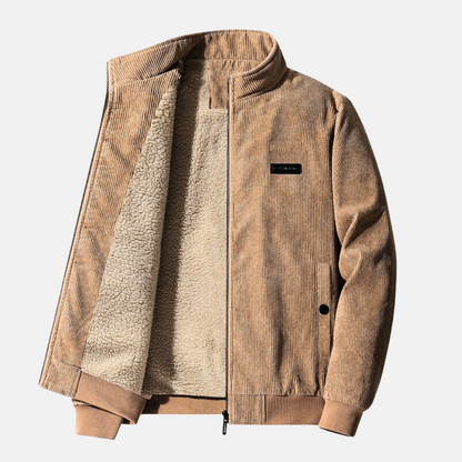 Herrjacka Corduroy med Sherpa Foder för Vinter 4