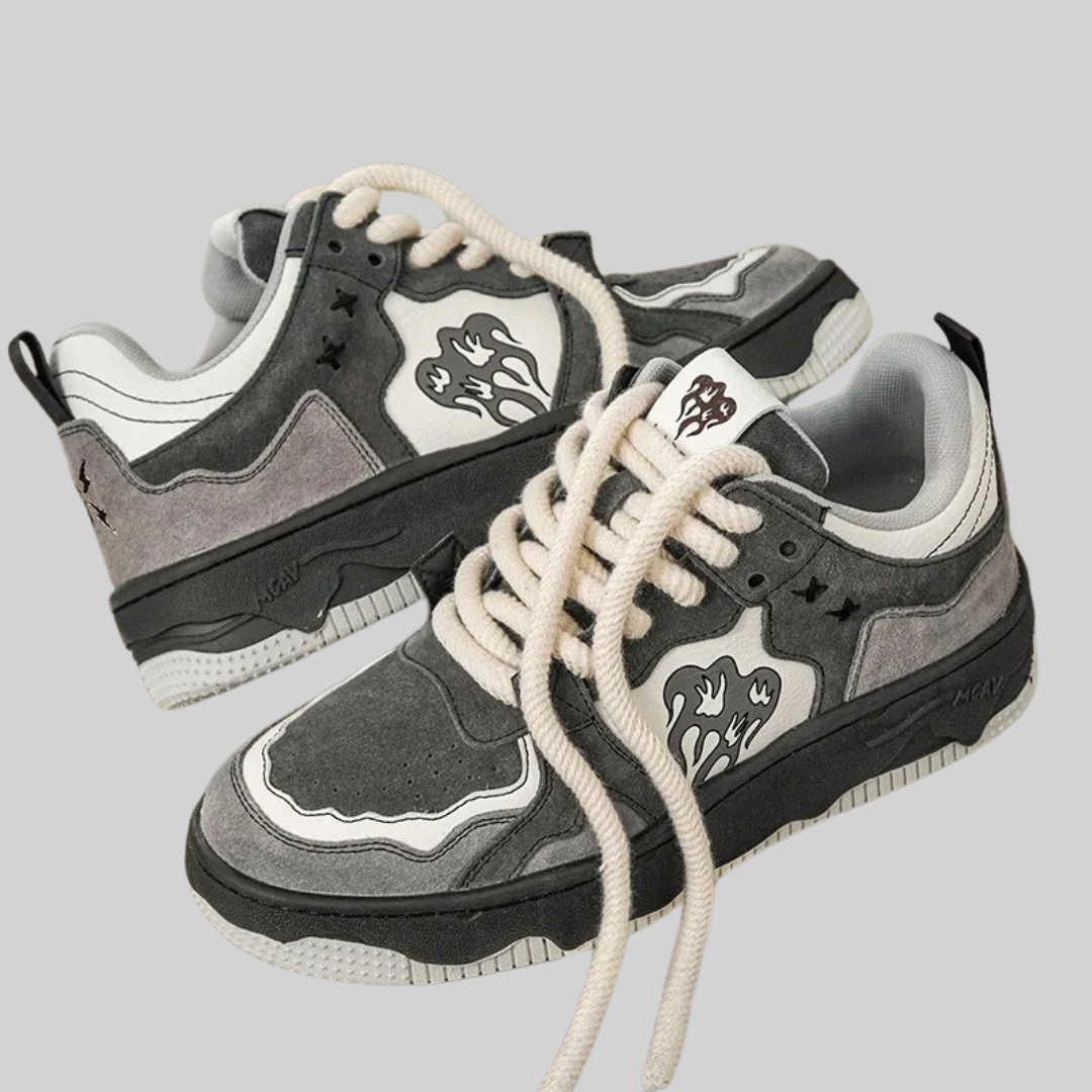 Herr Sneakers Sportiga Platt Fotled Polyester-2