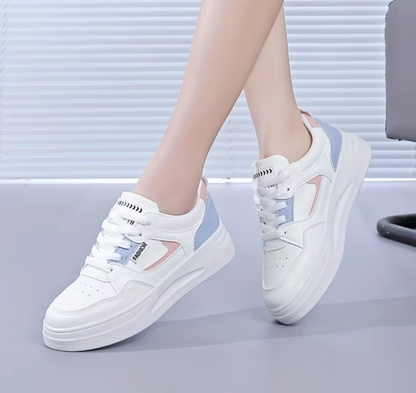 Kvinnors Sneakers Platt Snitt Lätta Syntetiska Material-2