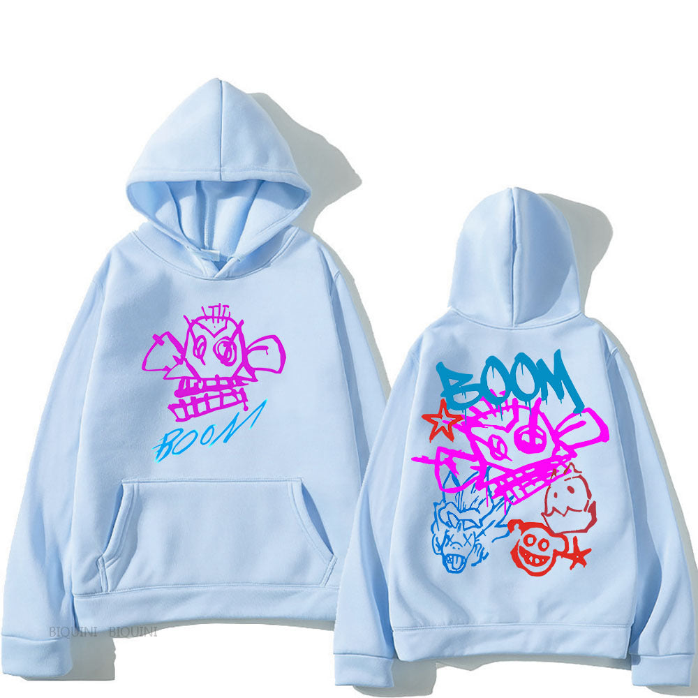 Variant image for Unisex Hoodie Arcane Jinx Tecknad Design Polyester-19