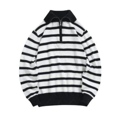 Variant image for Dam Tröja Halvdraget Randig Polyamid Polyester Viskos-1