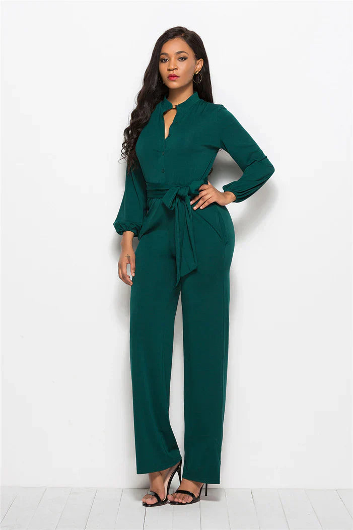 Kvinnors Jumpsuit Bred Ben Modern Högkvalitativt Tyg-3