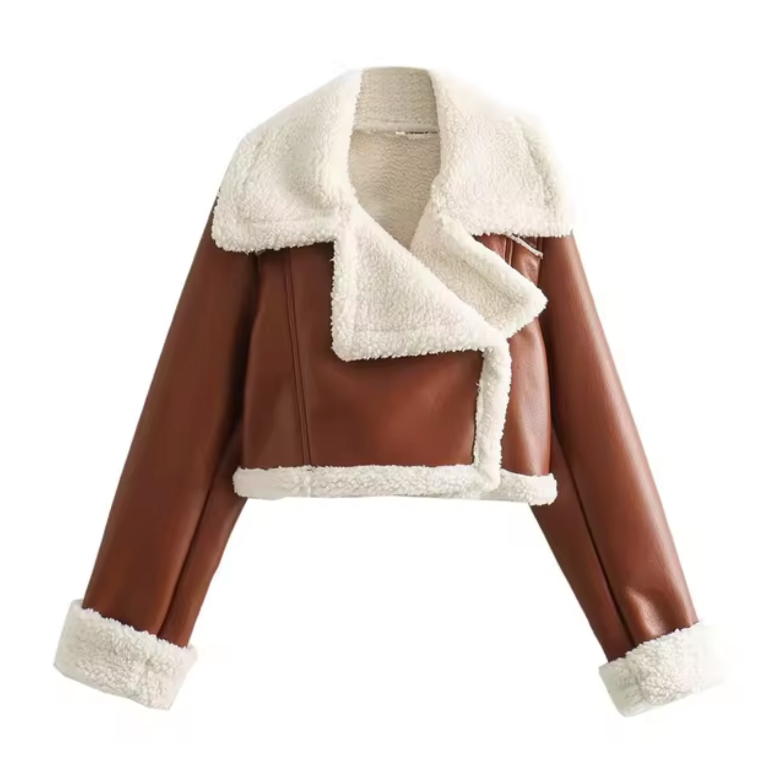 Kort Jacka Dam Syntetisk Fiber Elegant Modern Passform-5