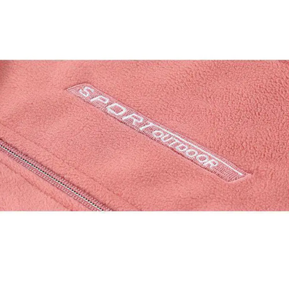 Damen-Fleecejacke, für Outdoor-Aktivitäten, leicht, atmungsaktiv, Fleece-4