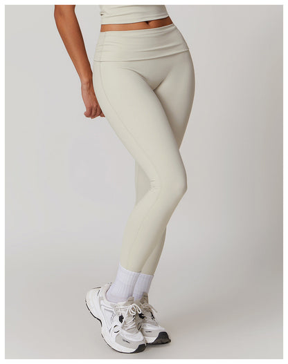 Träningsbyxor Dam Hög Midja Snabbtorkande Nylon-4
