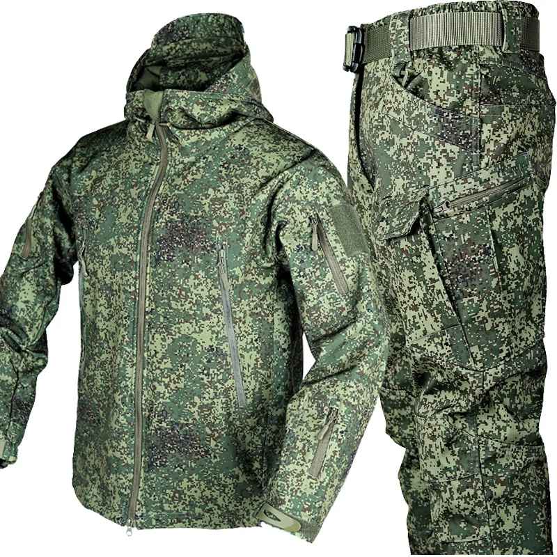 Herrjacka Softshell Vindtät Andningsbar för Vinter och Höst-5