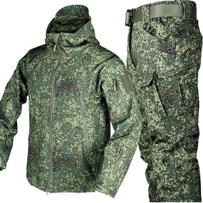 Herrjacka Softshell Vindtät Andningsbar för Vinter och Höst-5