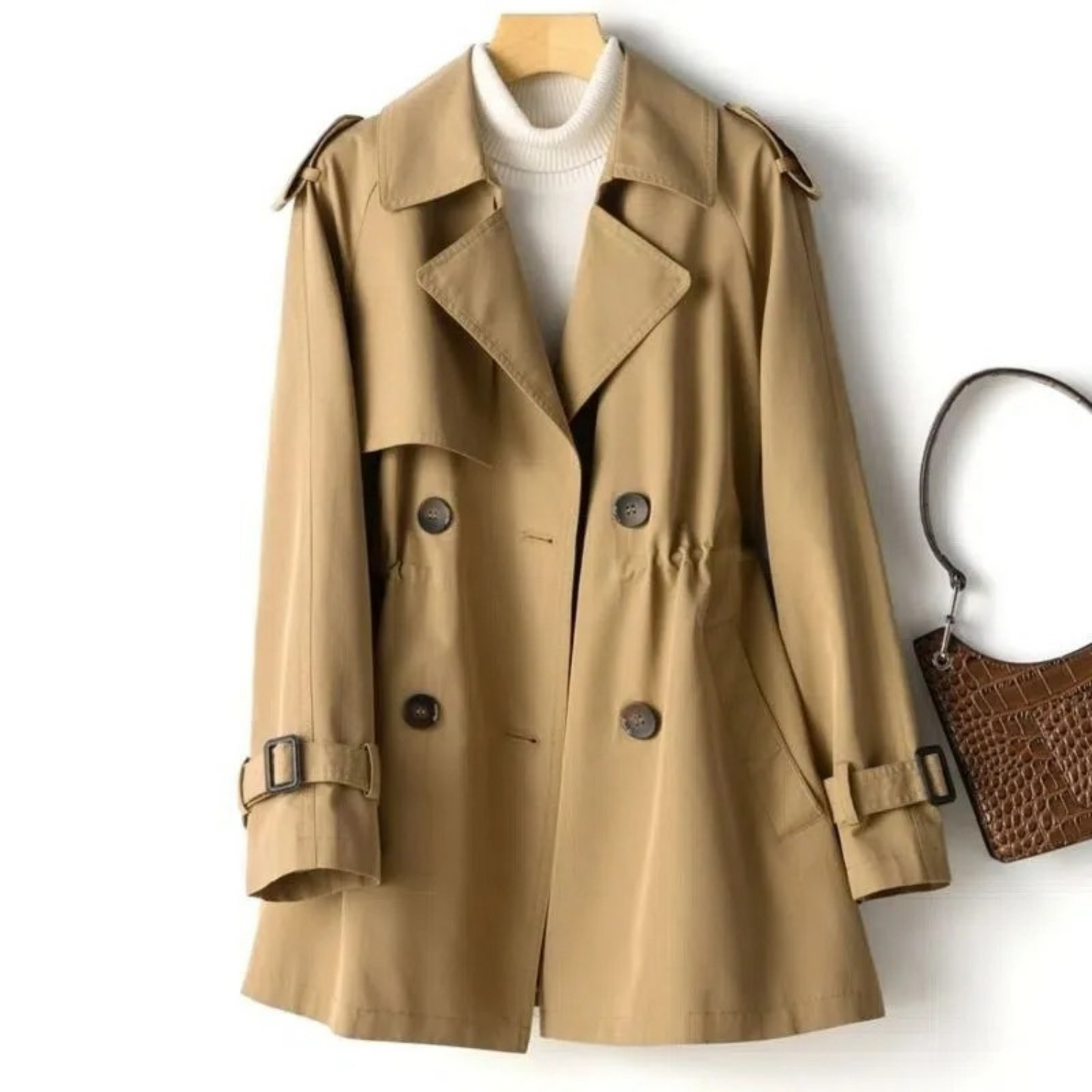 Variant image for Damjacka Trench Coat Casual Hållbart Tyg-19
