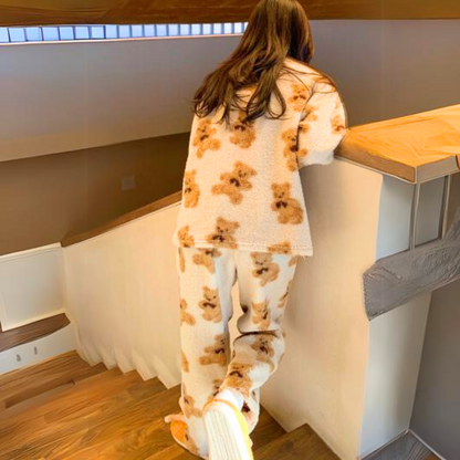 Dam Pyjamas Med Björnmönster Mjuk Material Kappahl-5