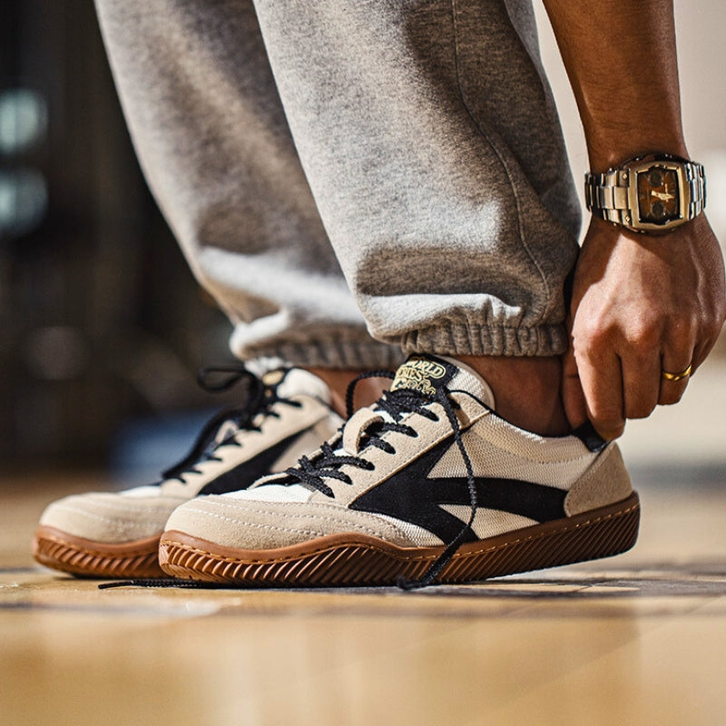 Herrskor Sneakers Klassisk Design Autentiskt Läder 4