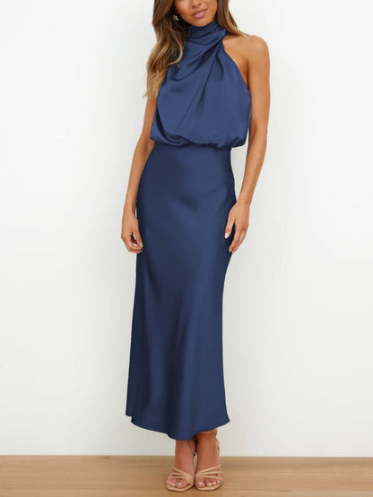 Variant image for Kvinnors Klänning Prickmönster Silke-17