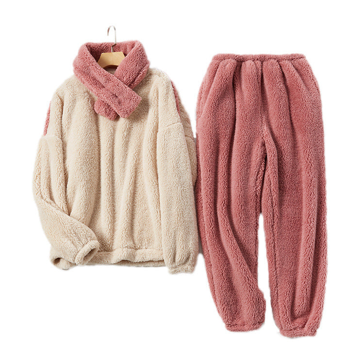 Dam Pyjamasuppsättning Fluffig Polyester Avslappnad 2