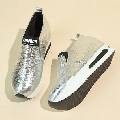Kvinnors Sneakers Ormmönster Textil Syntet-4