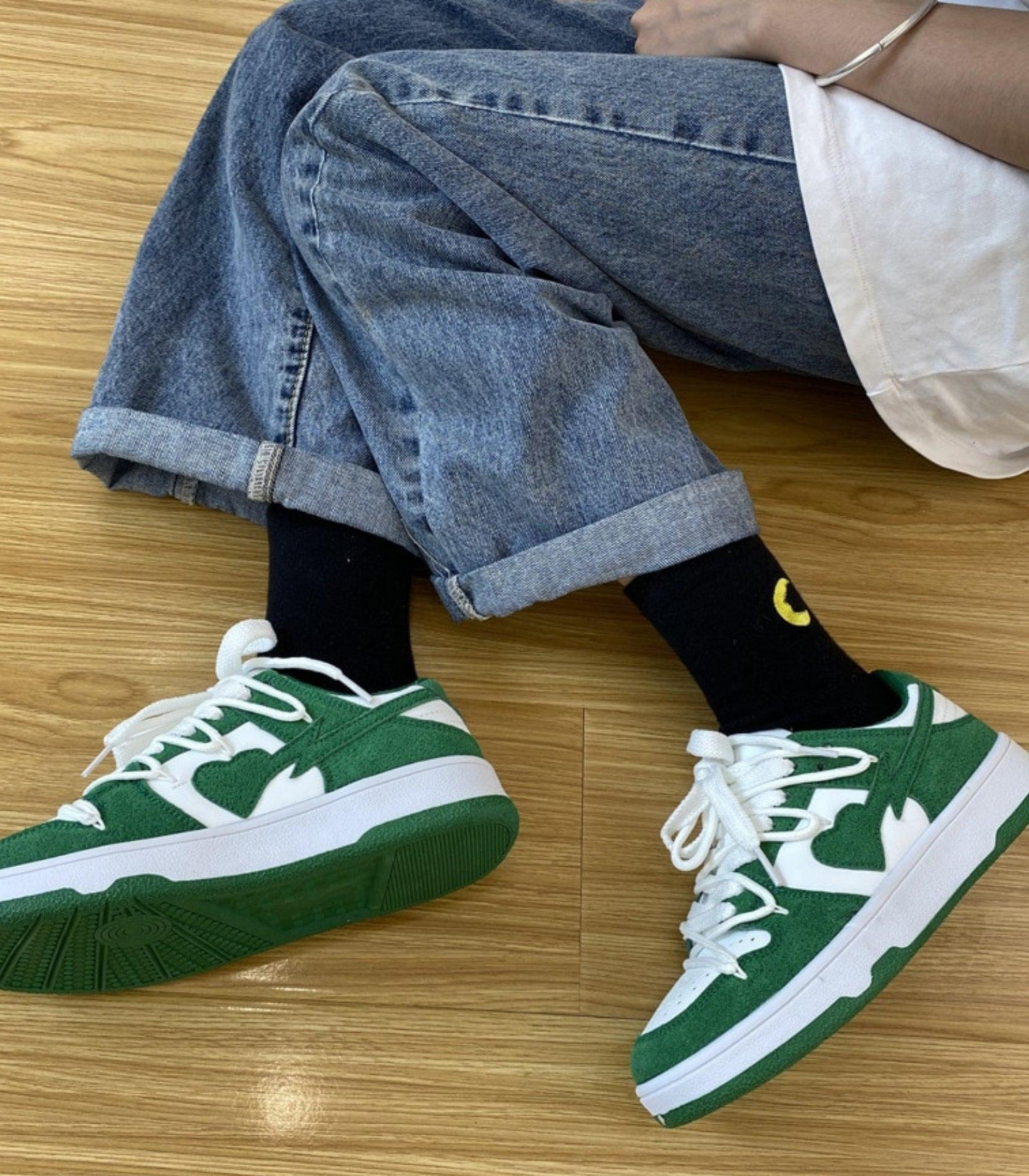 Kvinnors Snörskor Graffiti Design Urban Syntetmaterial-6