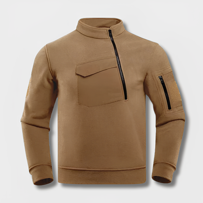 Herr Taktisk Fleecejacka Vindskyddande Hållbar Fleece-5