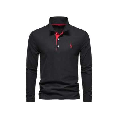 Herr Polo Skjorta Klassisk Design 100% Bomull 9