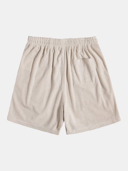 Dam Sommaruppsättning Randig Skjorta Polyester och Shorts Modern Passform-5