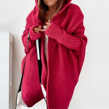 Variant image for Lång Kofta Dam Avslappnad Stickad Design Högkvalitativt Material-17