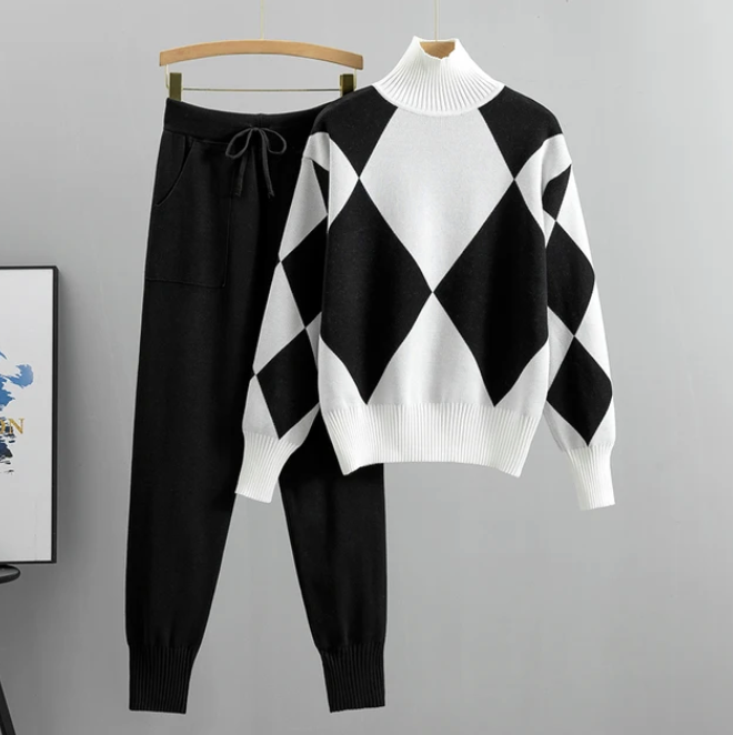 Dam Geometrisk Set Modern Stil Mjuk Tyg 1