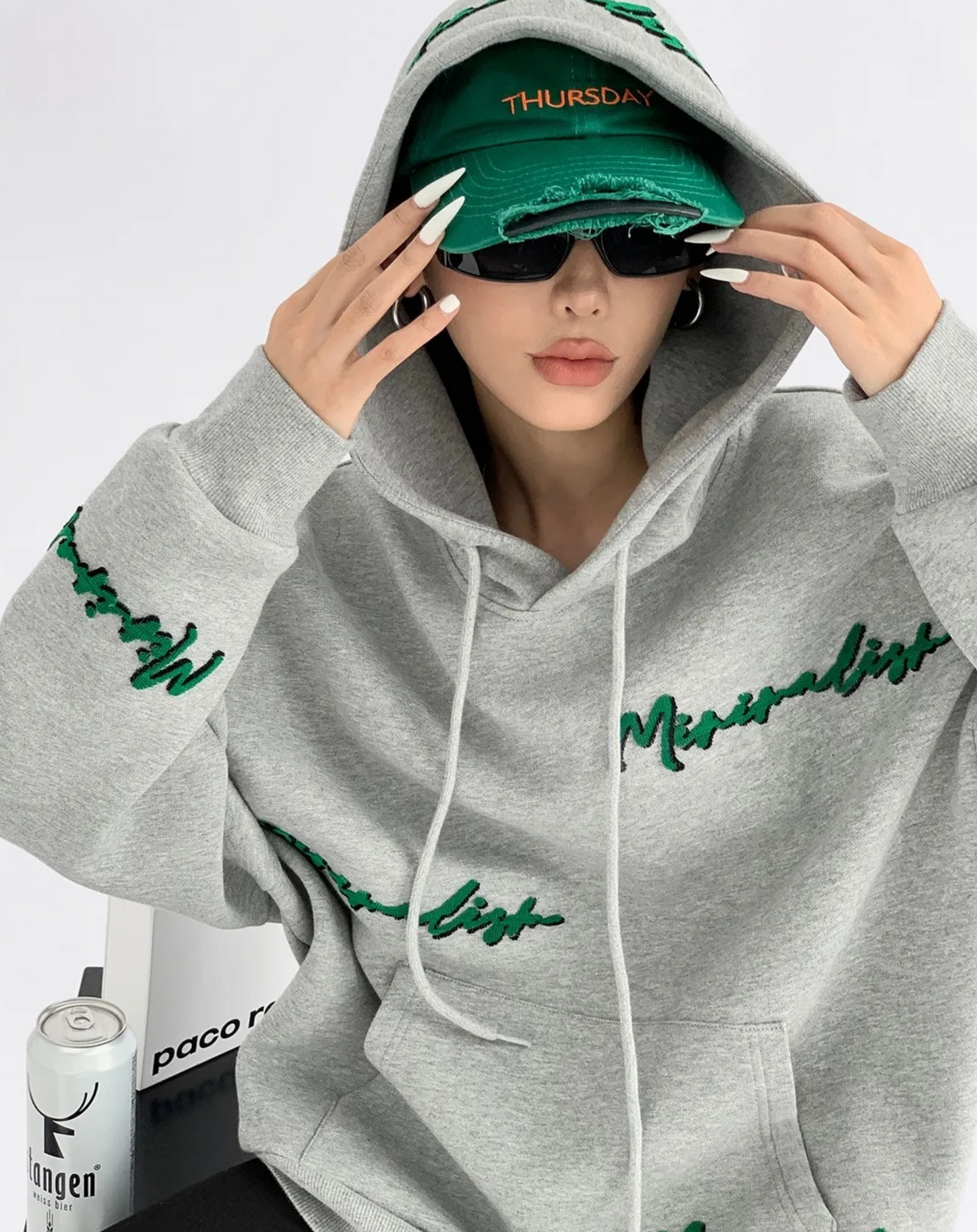 Dam Stickad Tröja Vintage Lös Design i Mjuk Bomull-2