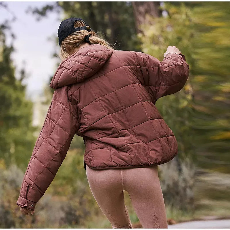 Damjacka Tunn Design Casual Stil Polyester för Damer-3